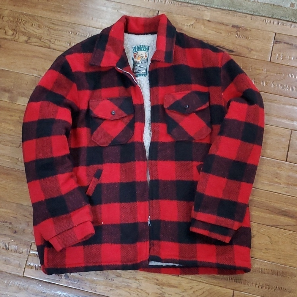 Canyon Guide Outfitters Buffalo check wool shaket Y2K